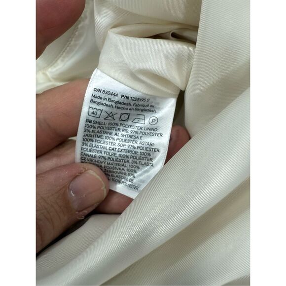 H&M Men’s Bomber Jacket sz XXL Cream Full Zip NEW # G442 - Picture 9 of 9